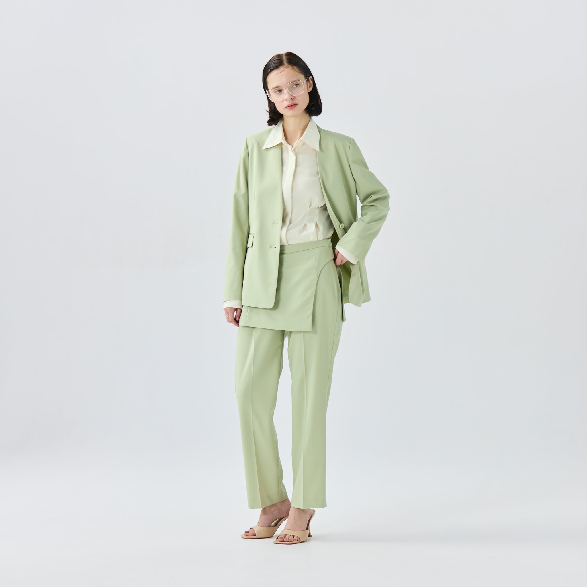 ストレッチノーカラージャケット