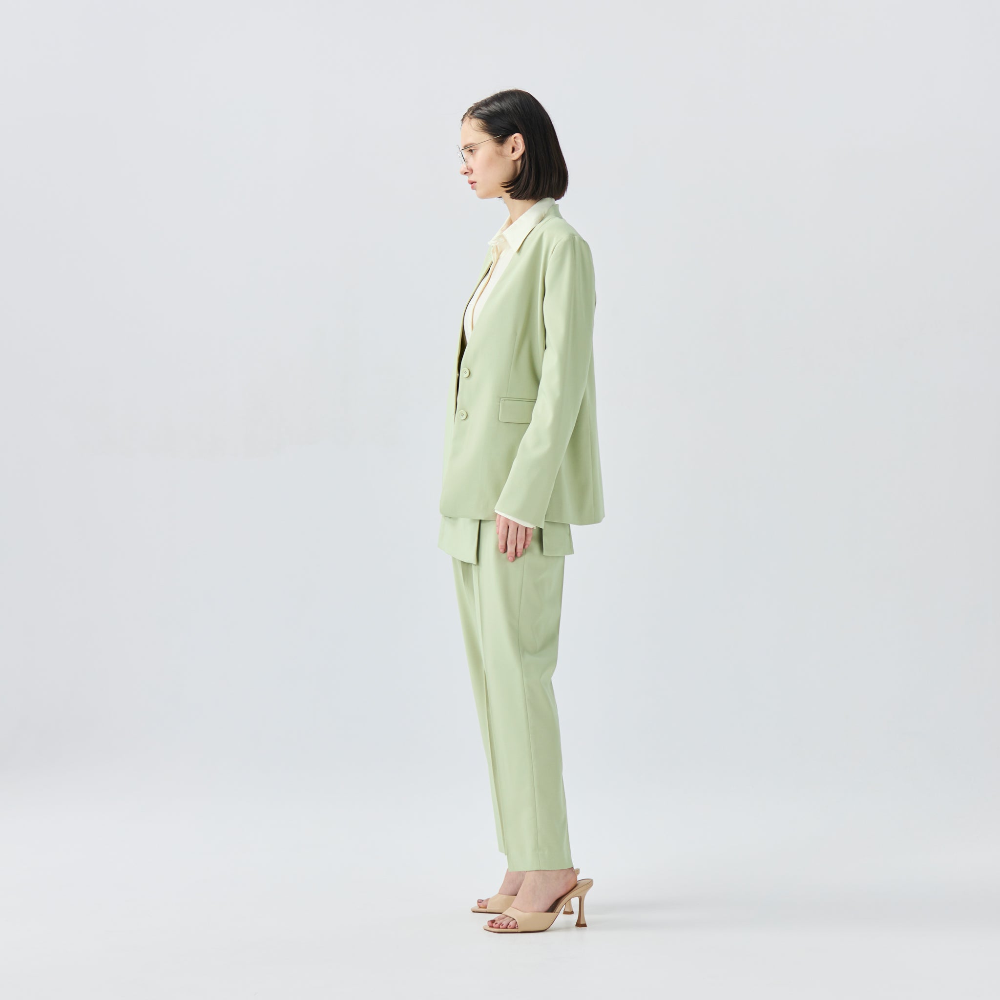 ストレッチノーカラージャケット