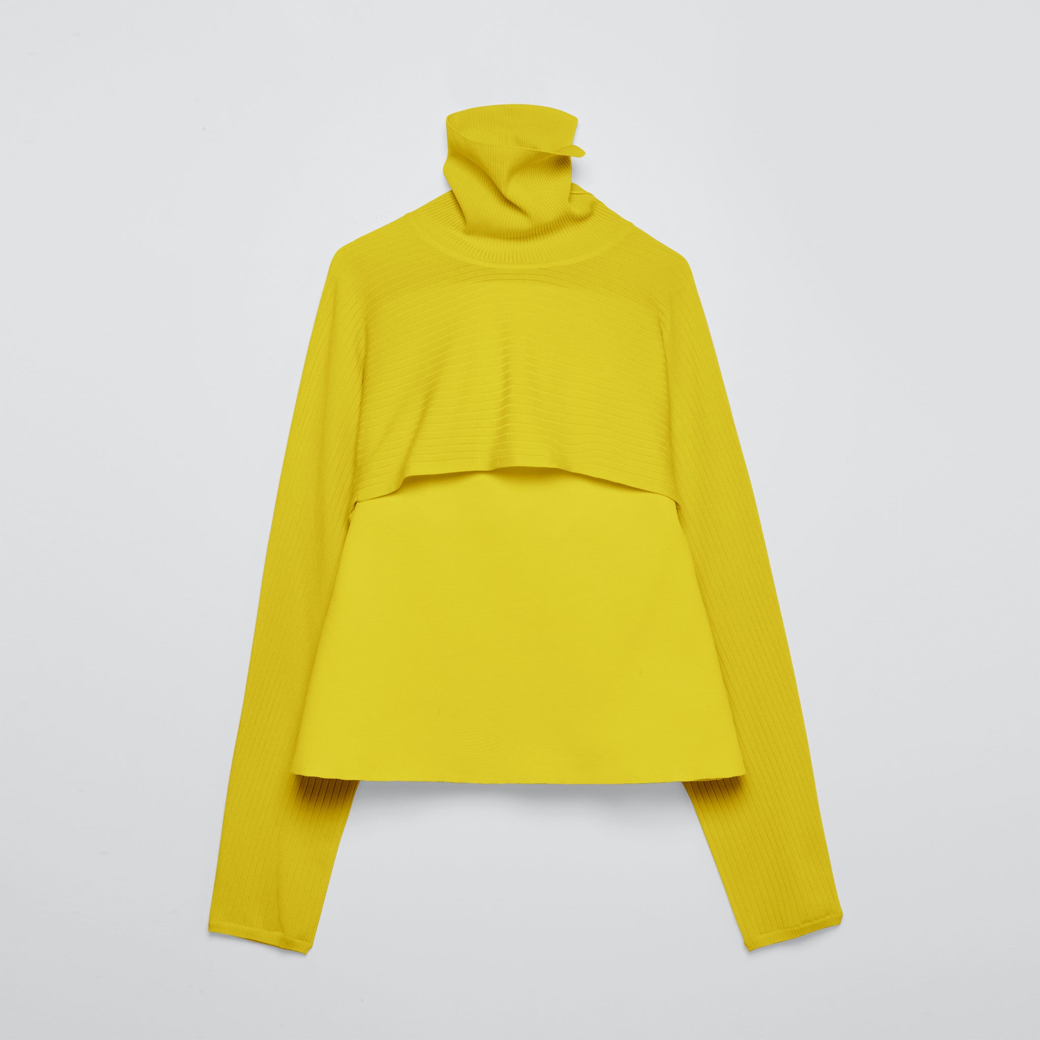 ペプラムプルオーバーニット