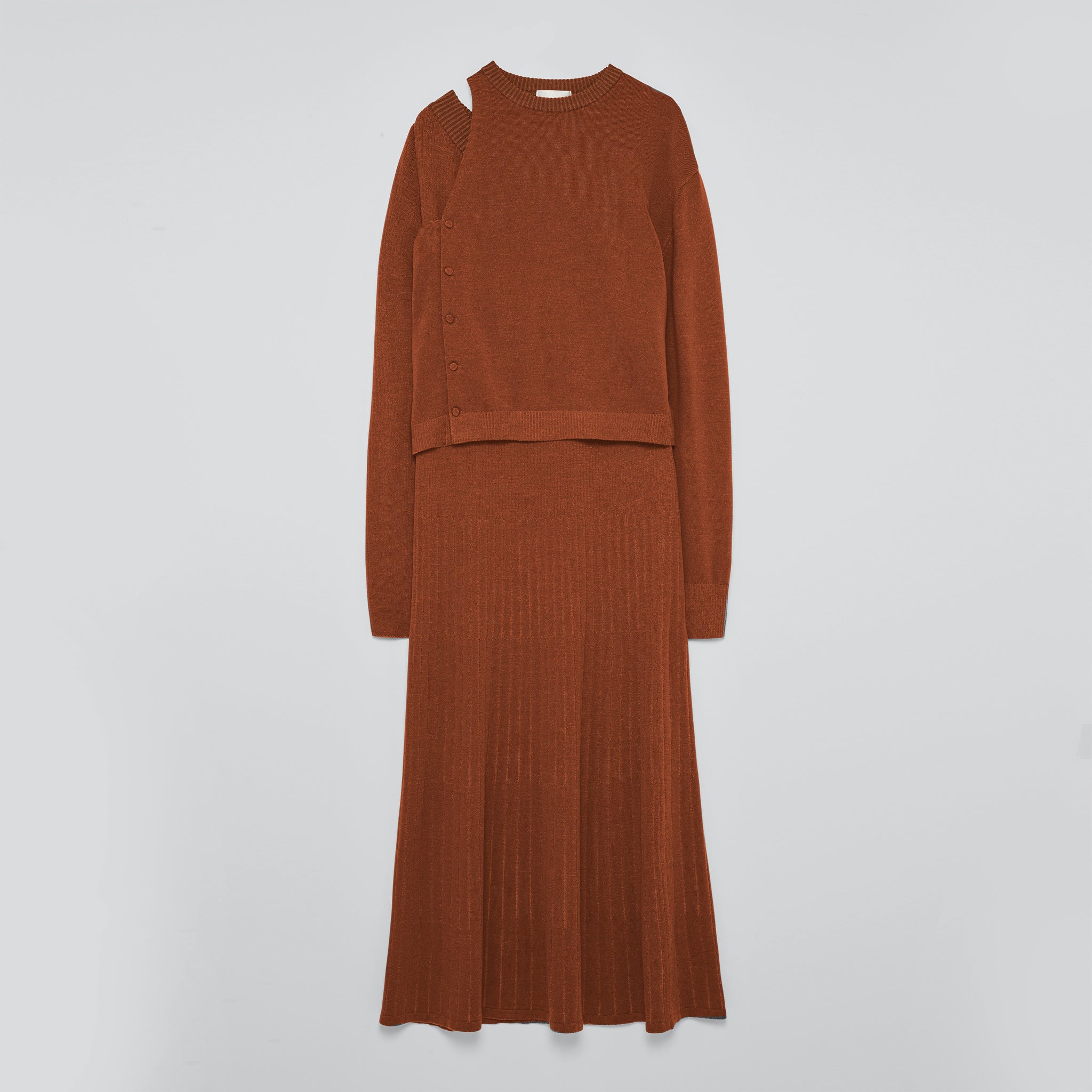 ウールニットワンピース