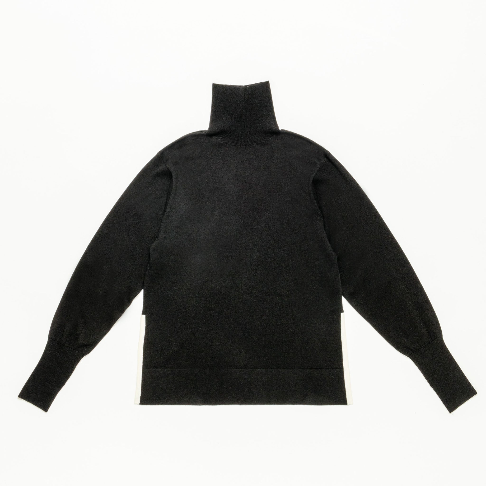 「グッドアップニット」シルクウール 2WAYタートル