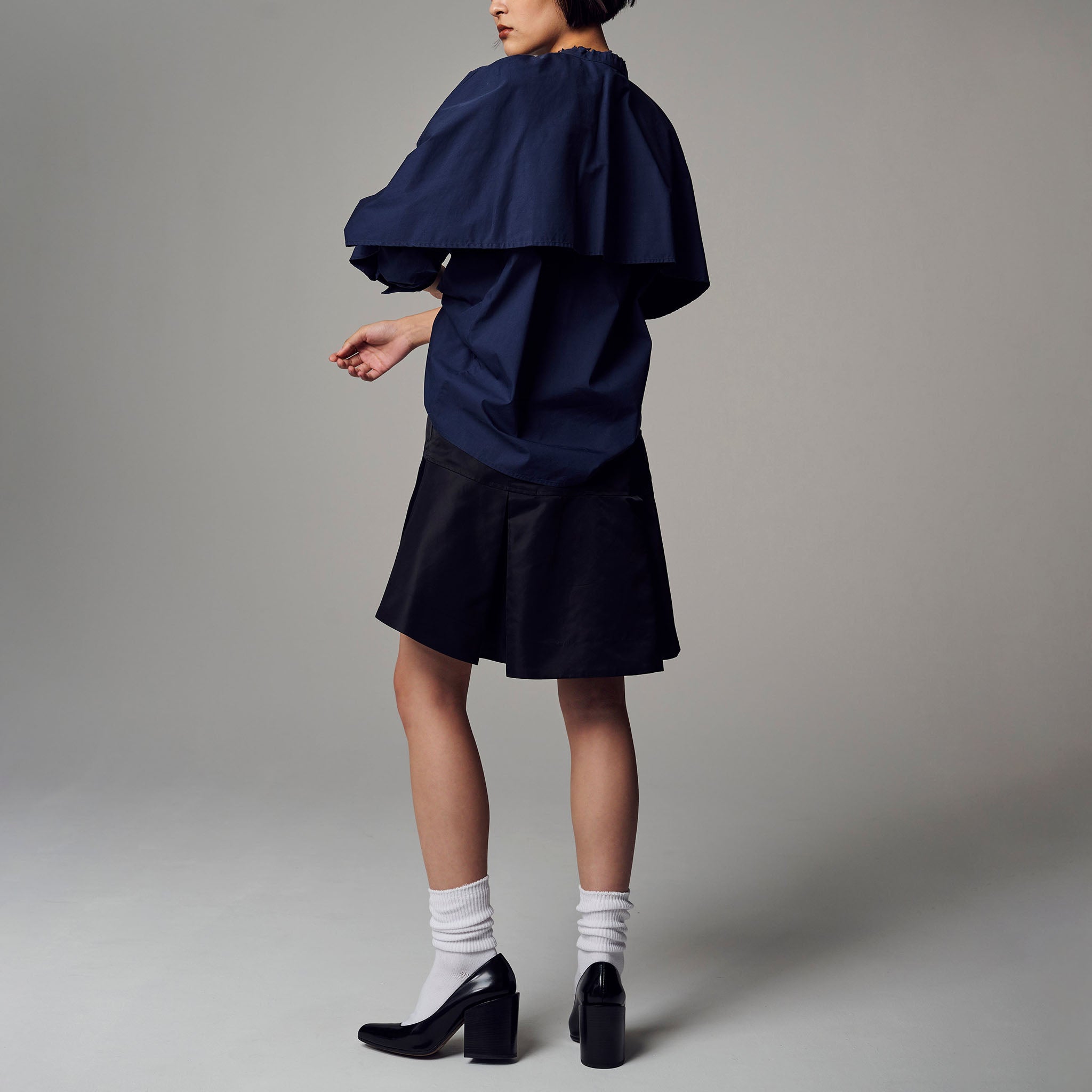 「ワッフ ロングシャツ」クリスピーコットン