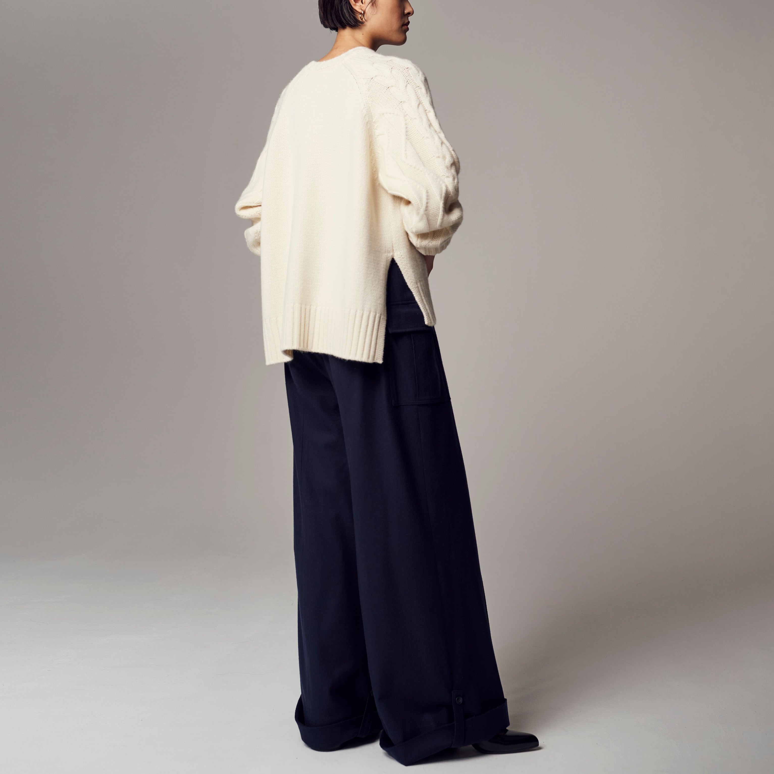 「シェパードニット」オールカシミヤ