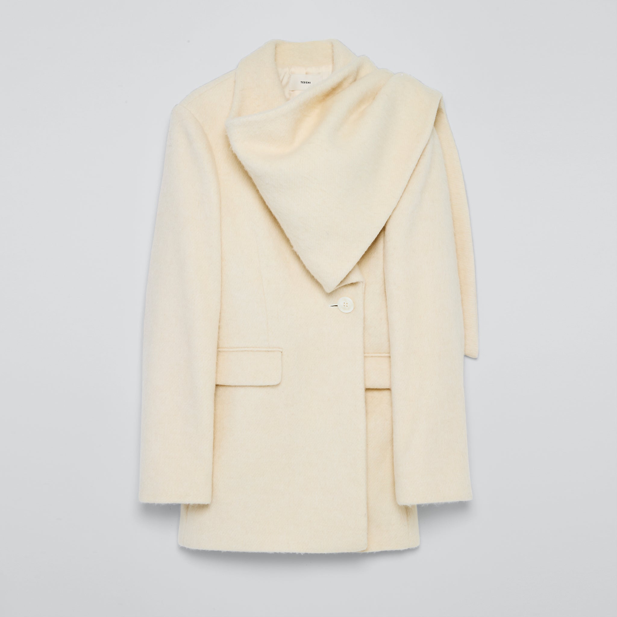 ウールミックスシャギーコート