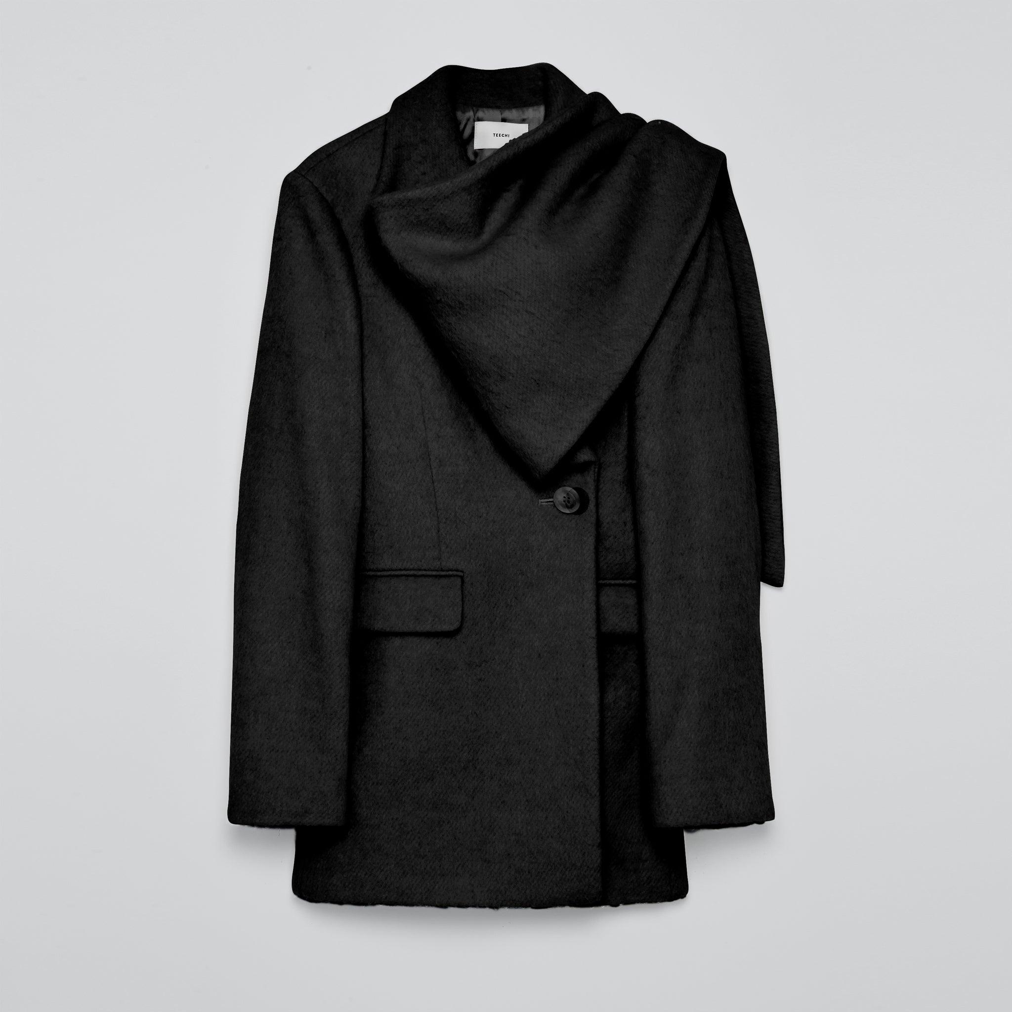 ウールミックスシャギーコート