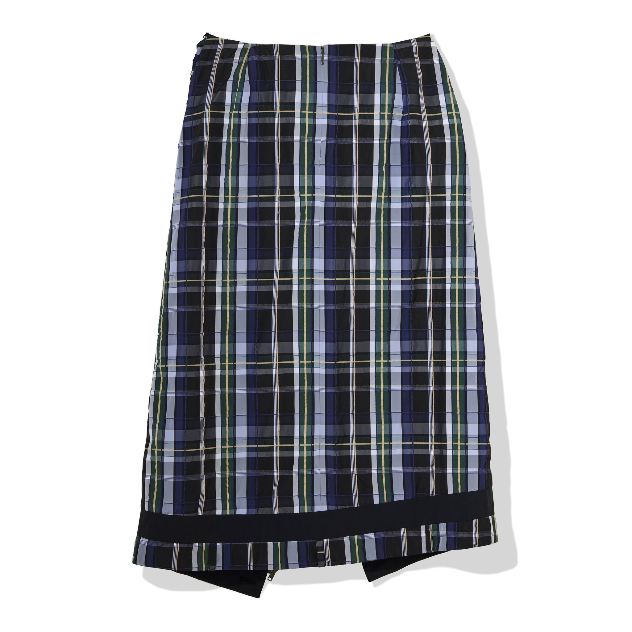 アシンメトリーチェックスカート