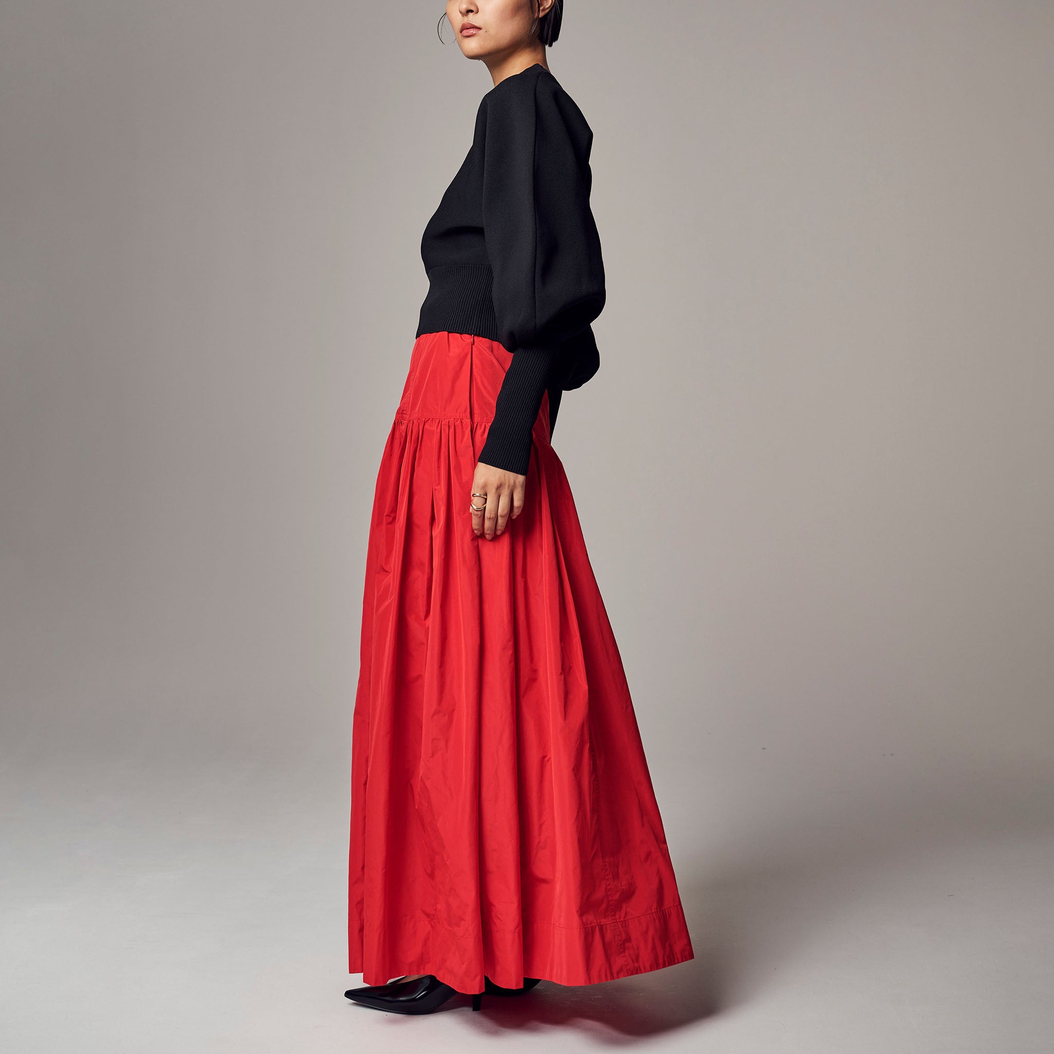 「バルーンスリーブグラマラスニット」ウォッシャブルヤーン