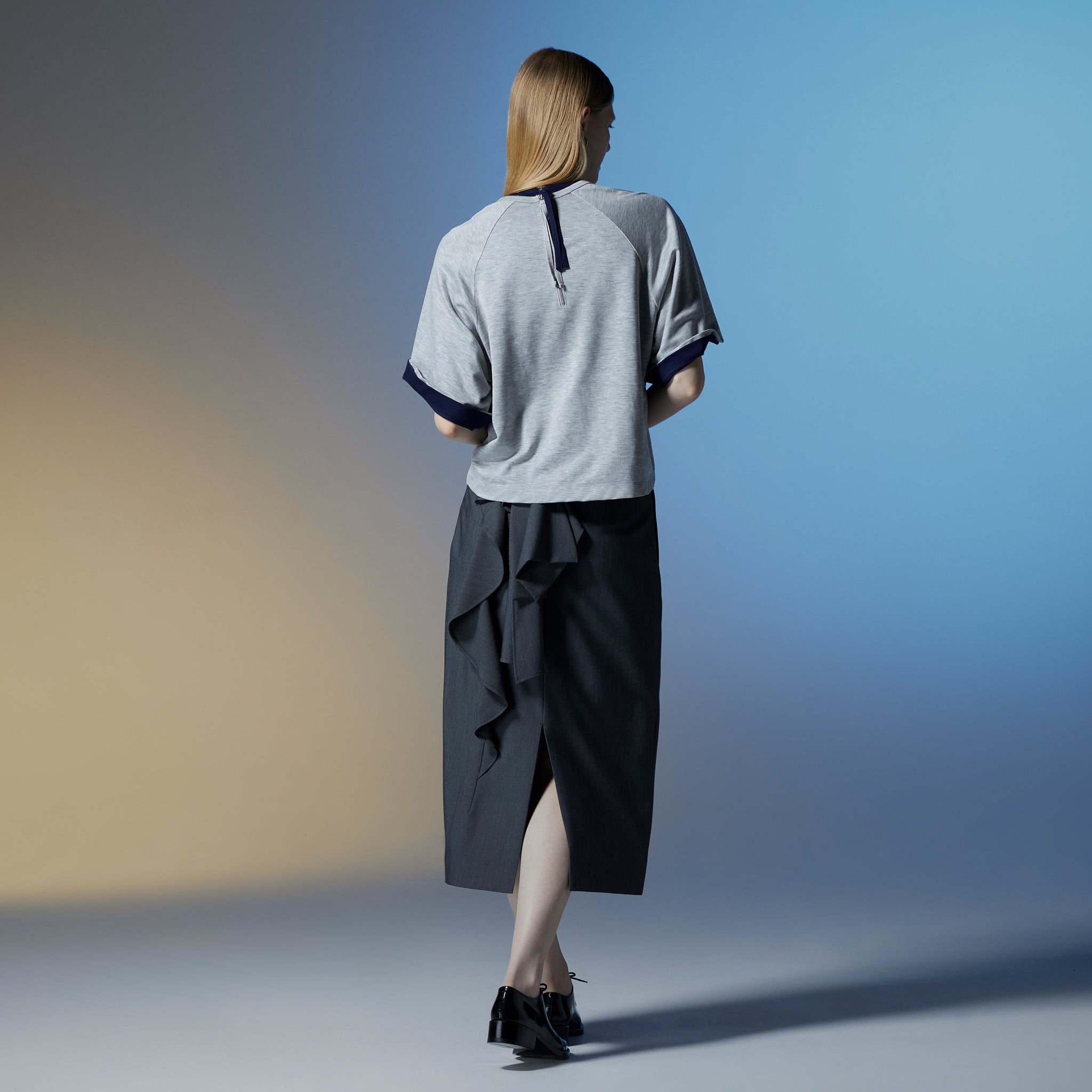 ドレープスリーブトップス