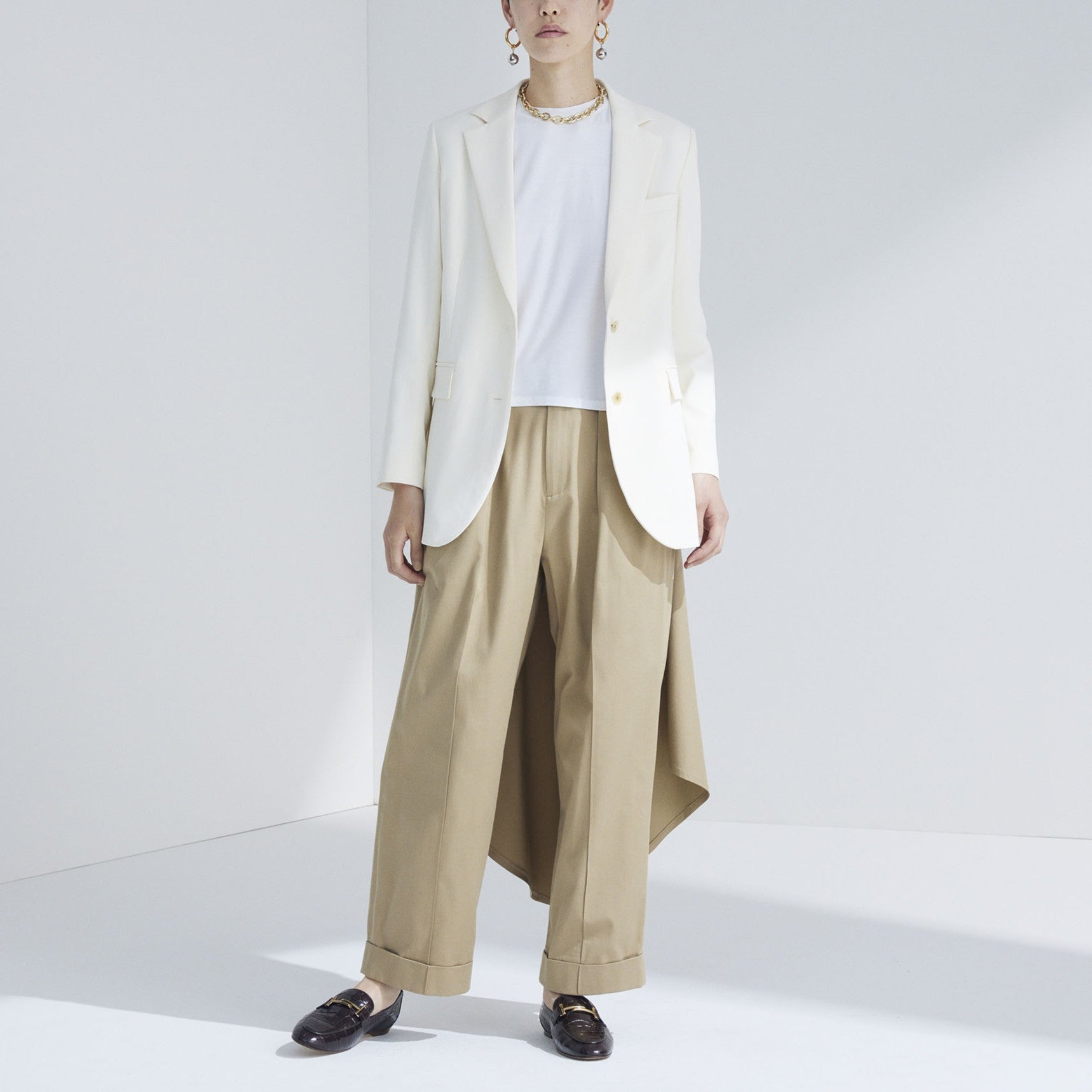 「フラップパンツ 」 チノ テーパード