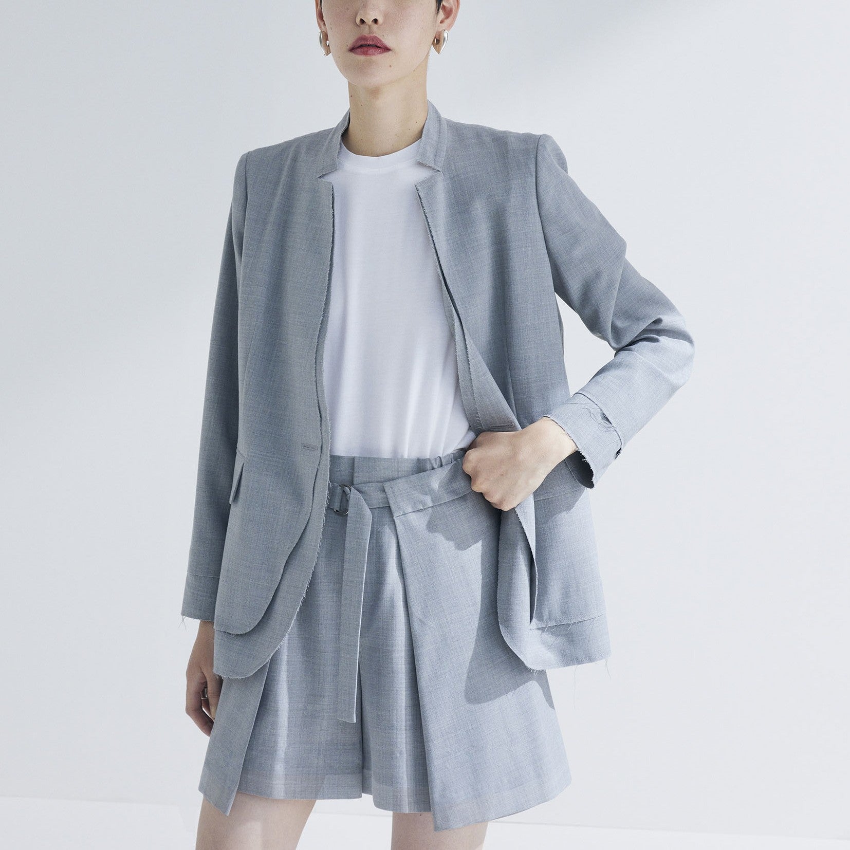 「ノーティ テーラードジャケット」 ブレンデッドウール