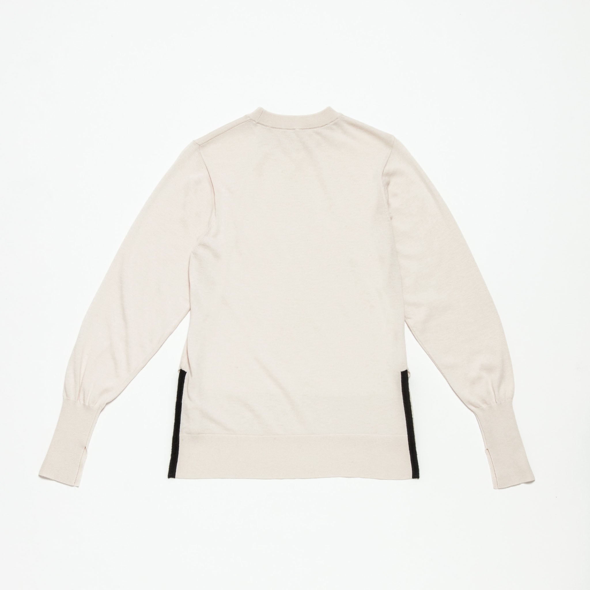 「グッドアップニット」シルクウール クルーネック