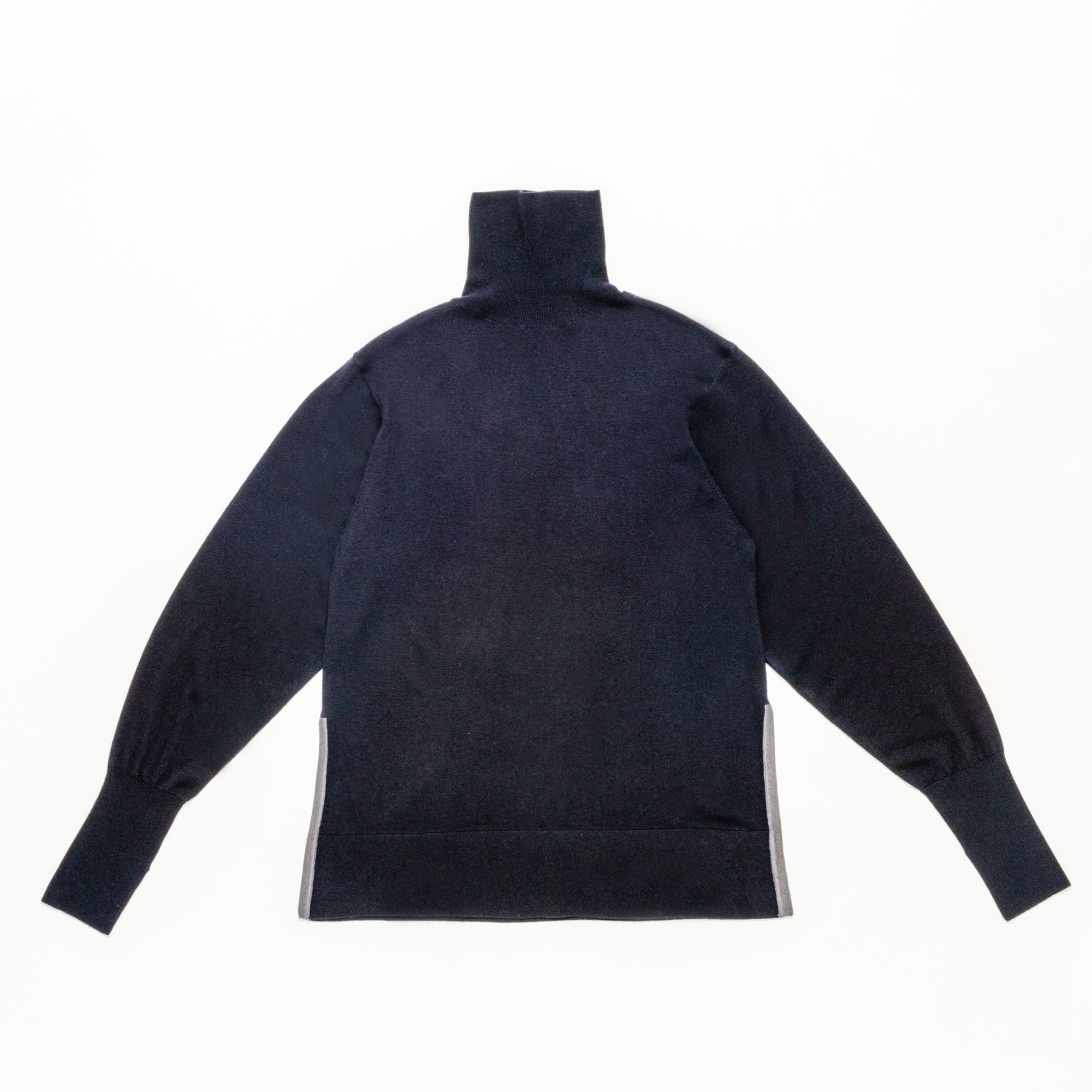 「グッドアップニット」シルクウール ２WAYタートル