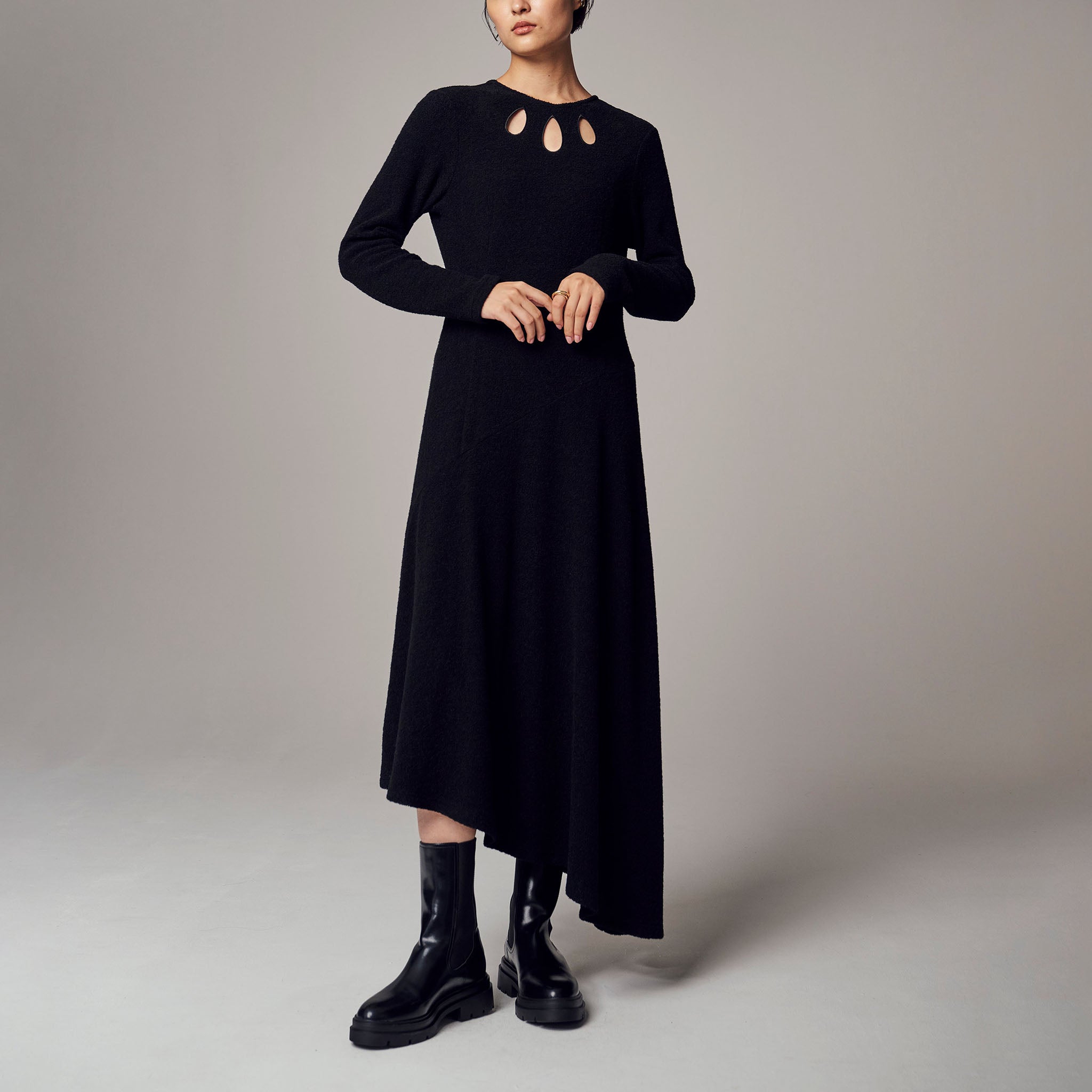 「ディオボンカールワンピース」ウールジャージ