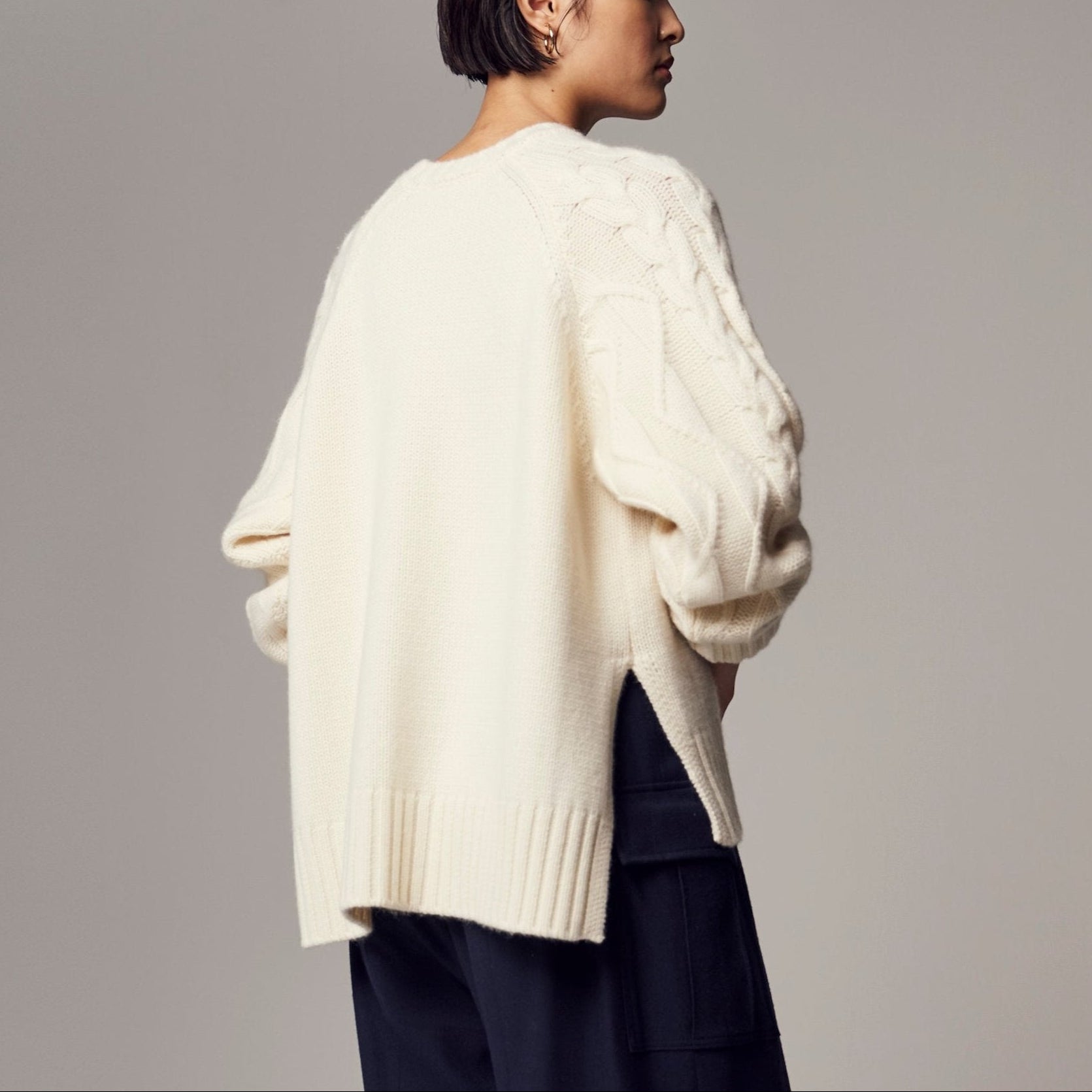 「シェパードニット」オールカシミヤ