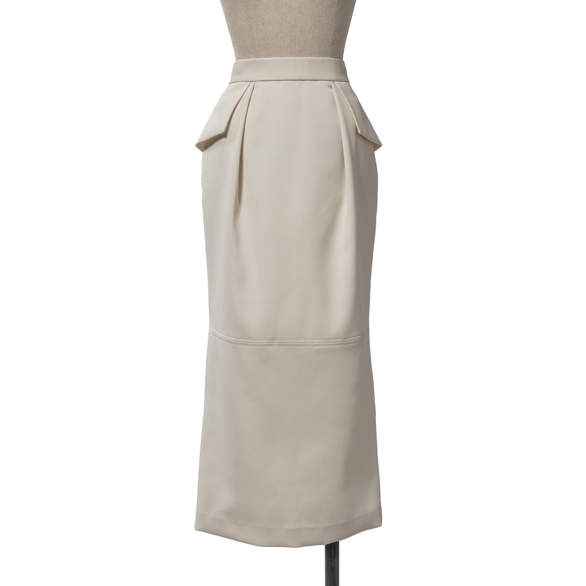 ロングレッグペンシルスカート」スペリオウールミックス