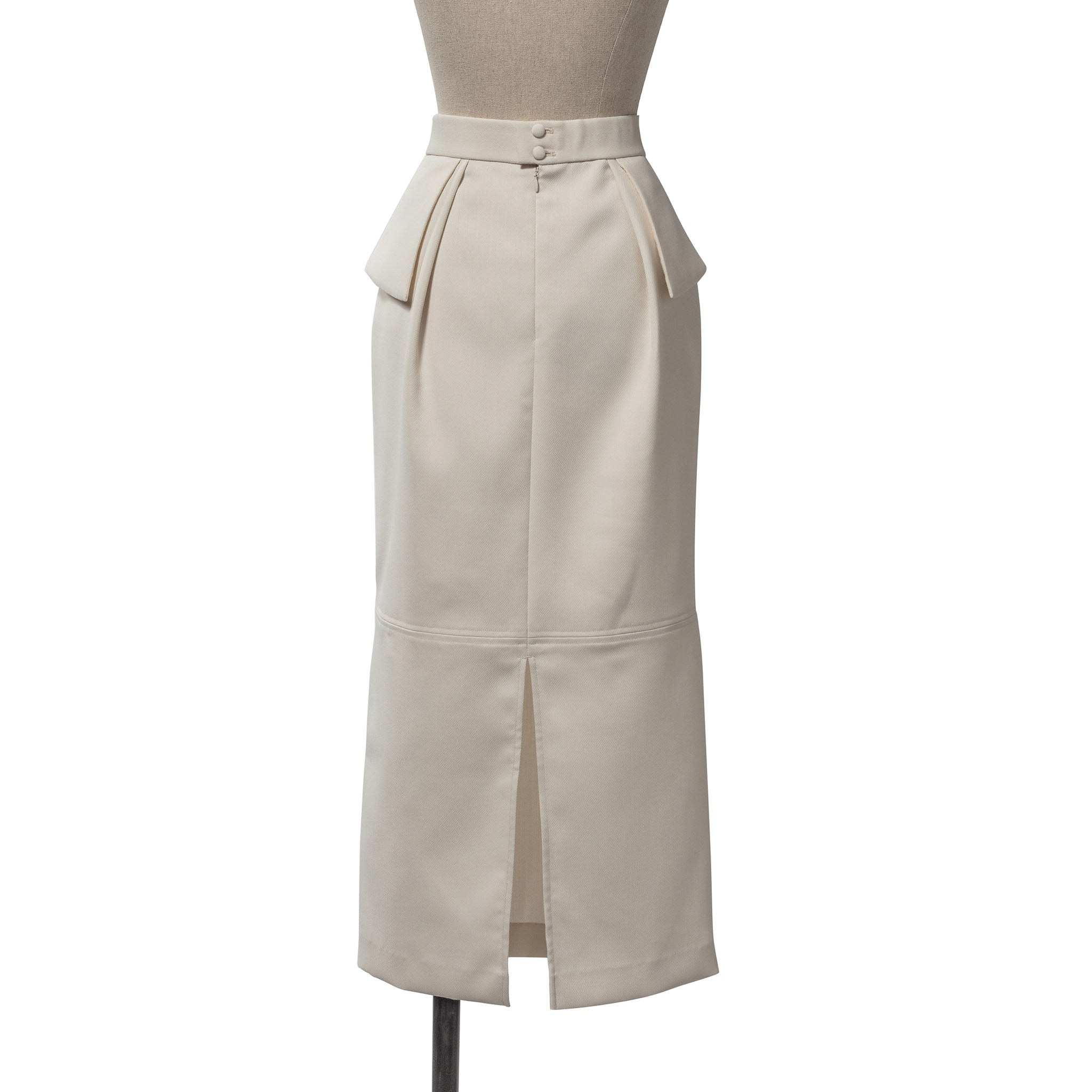 ロングレッグペンシルスカート」スペリオウールミックス