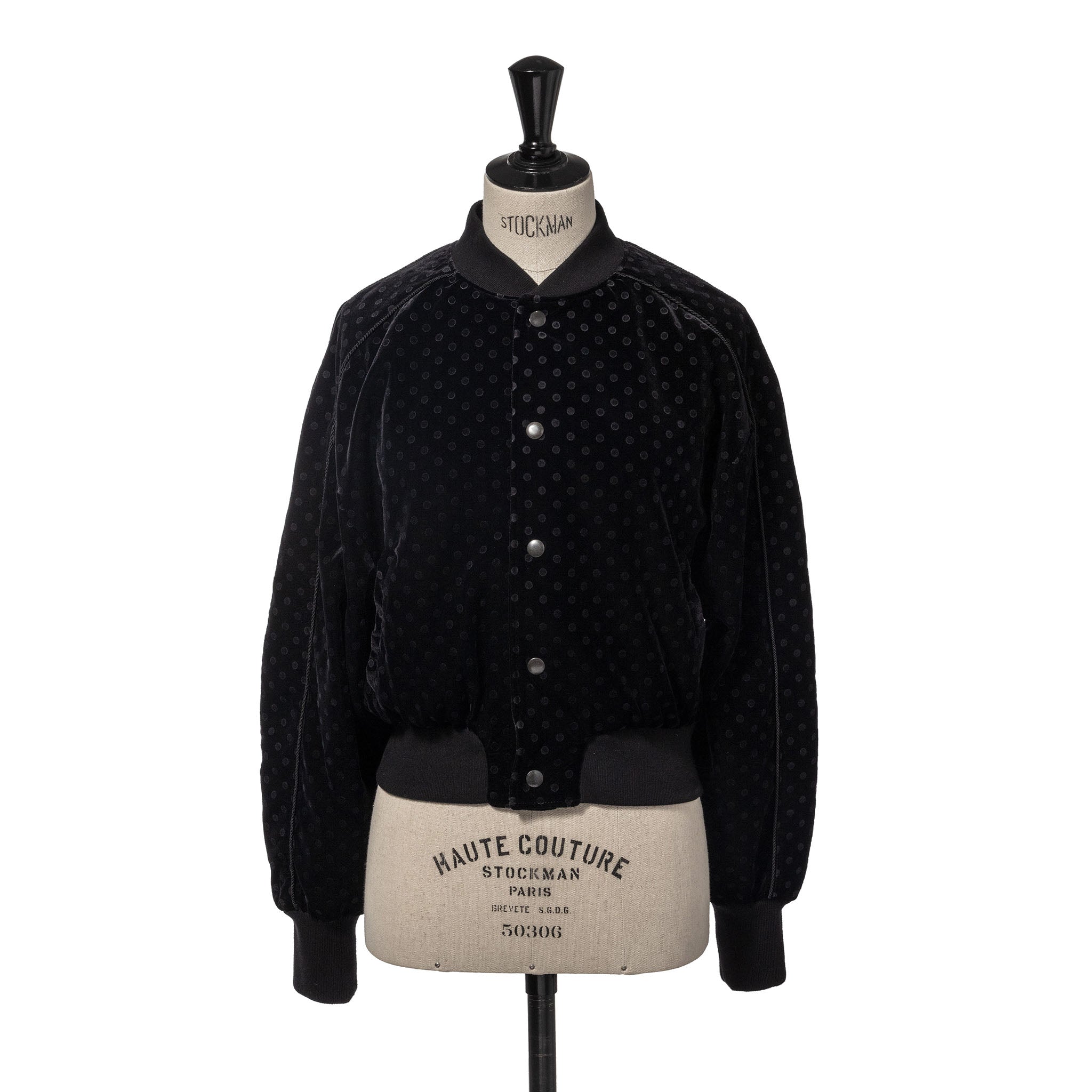 「ポルカブルゾン キャリーリボン」ベロア