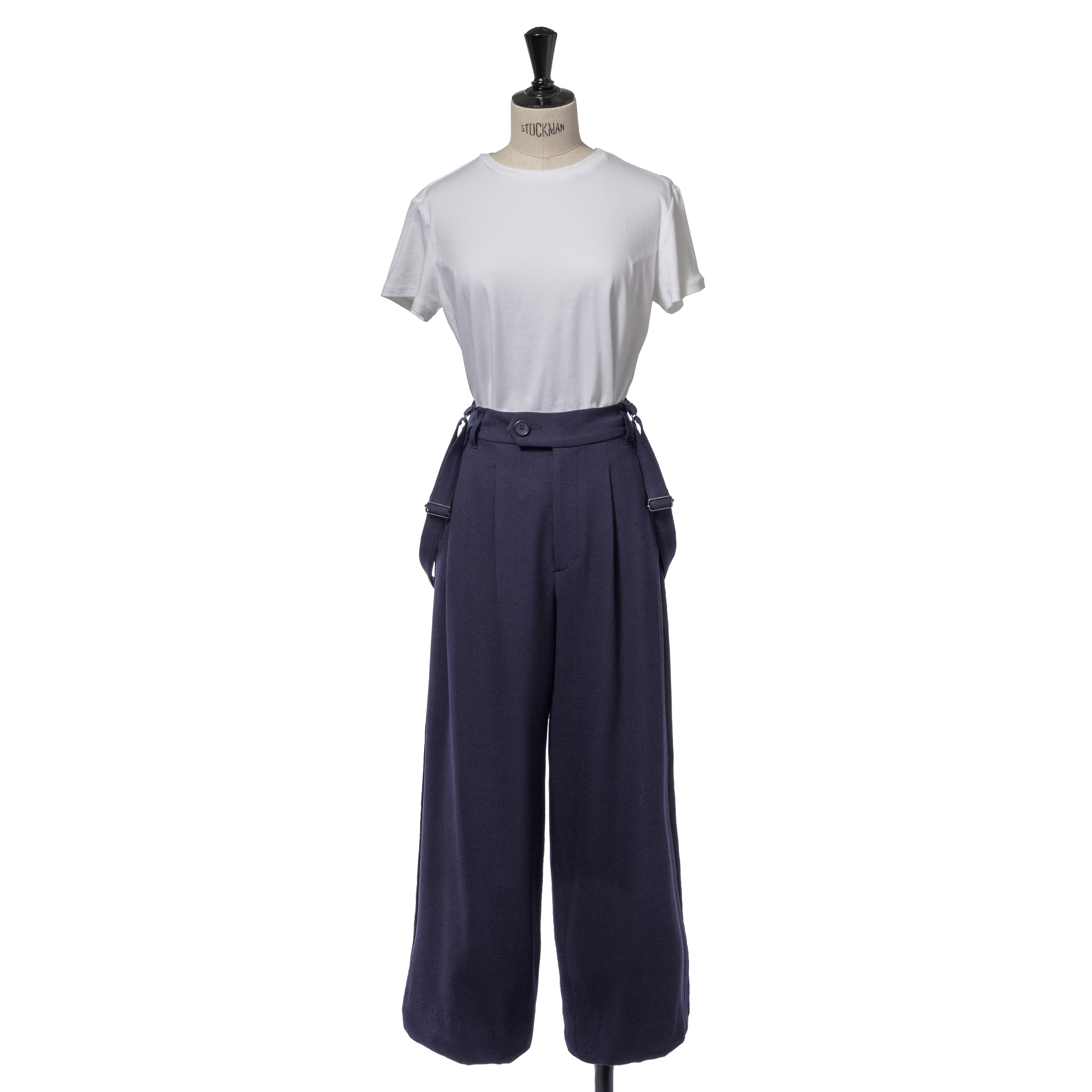 サスペンダーサイドライン」ウールライクワイド