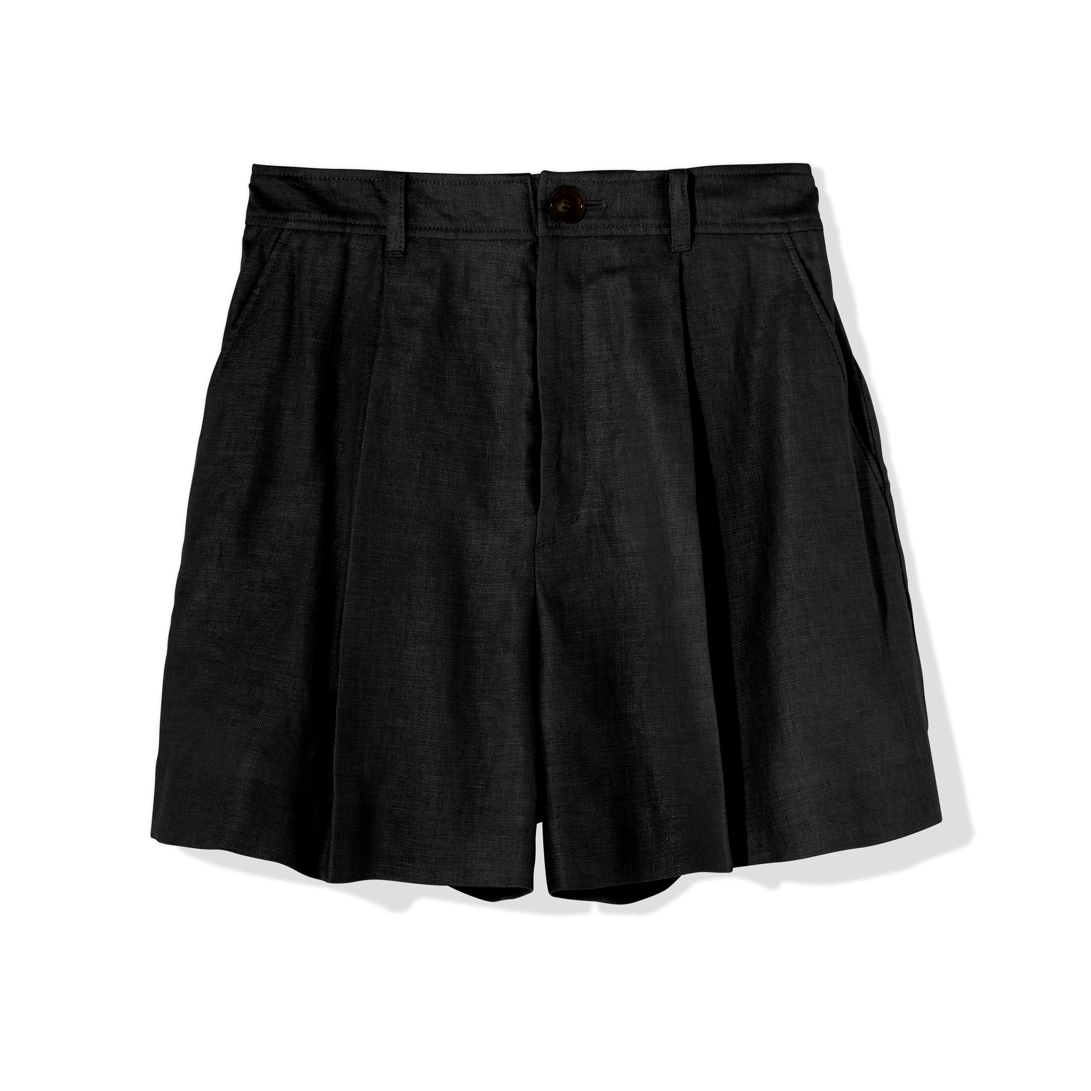ケープ付きリネンショーツ