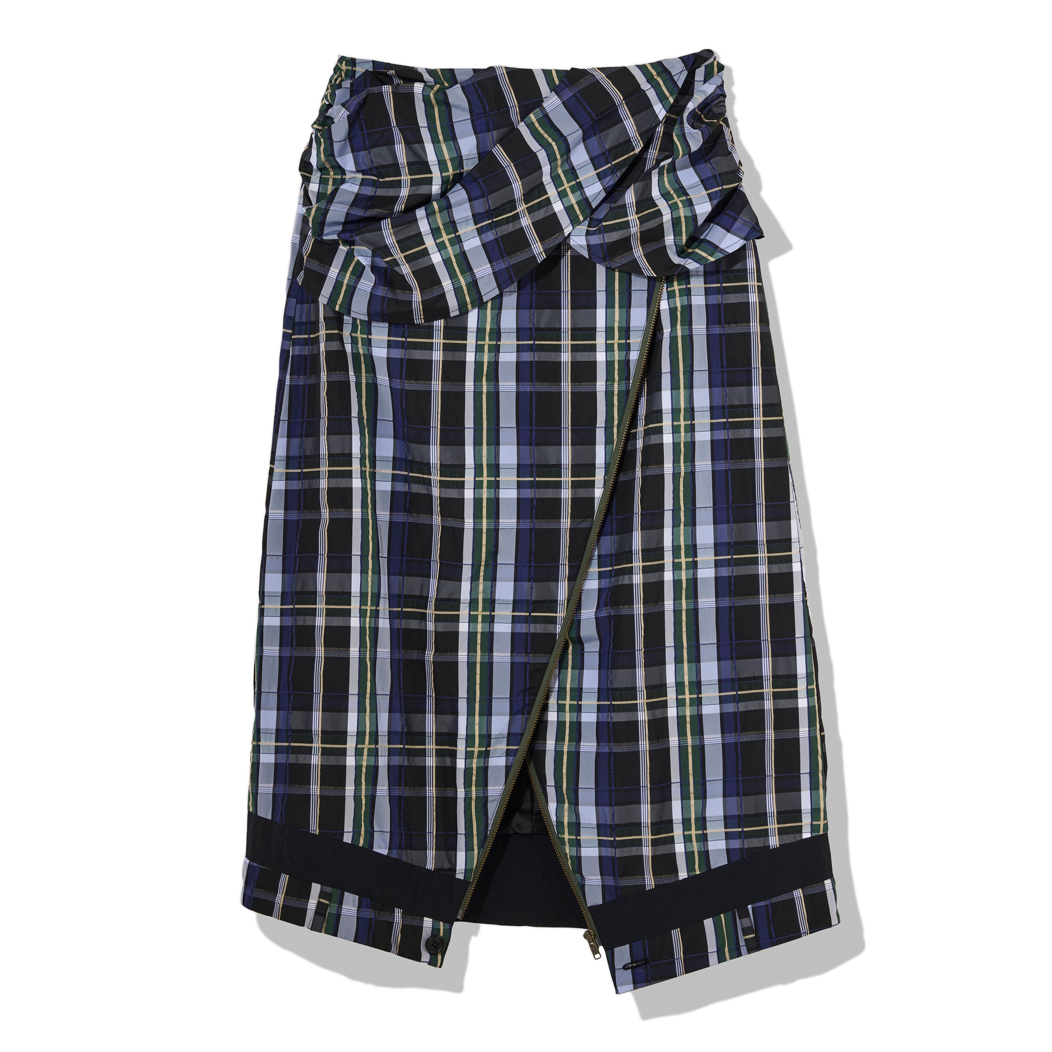 アシンメトリーチェックスカート