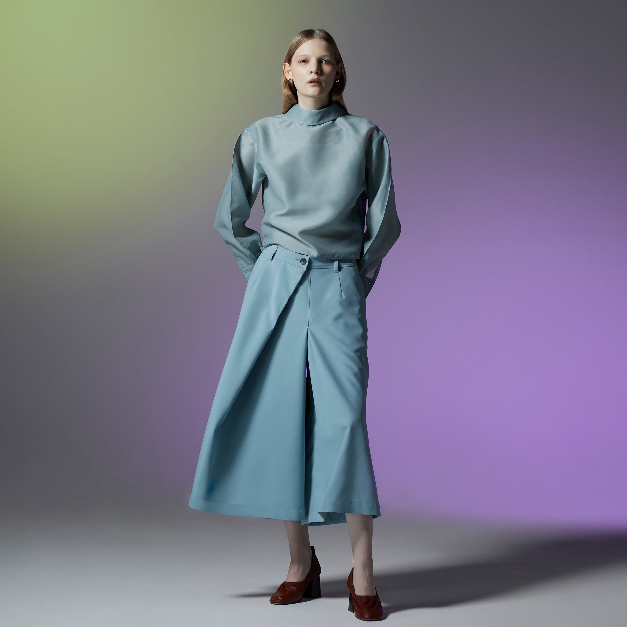 2WAYオーガンジーブラウス