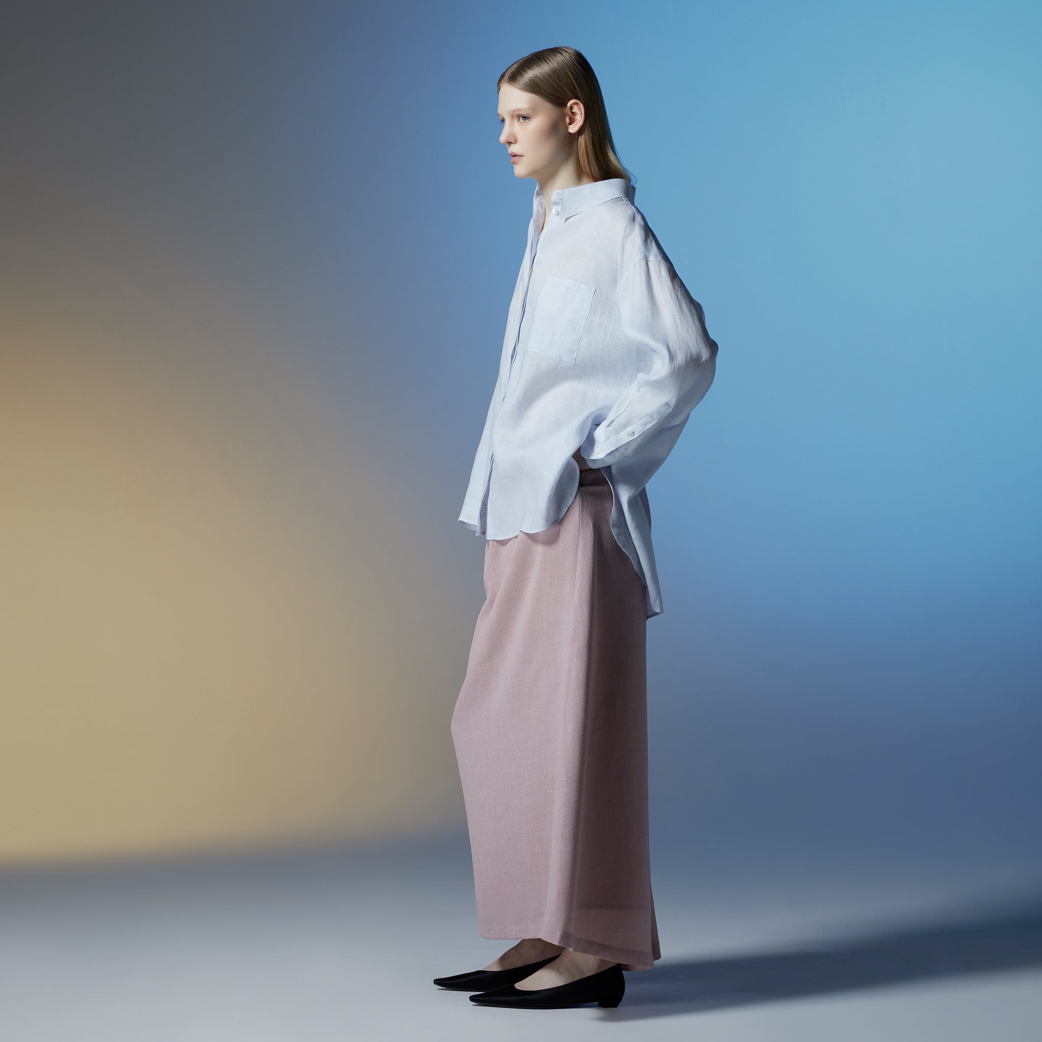 リフレクションロングスカート