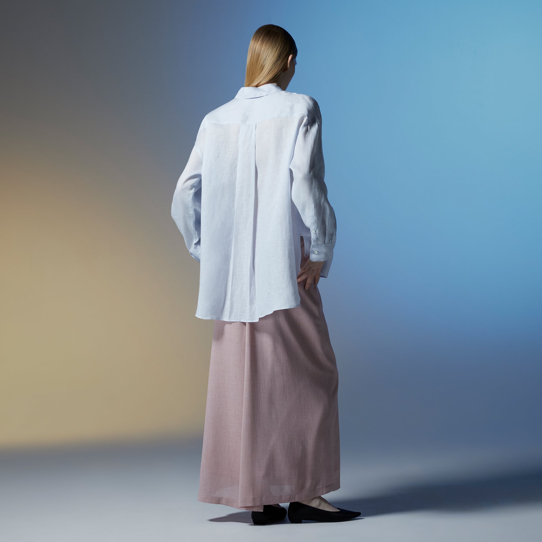 リフレクションロングスカート