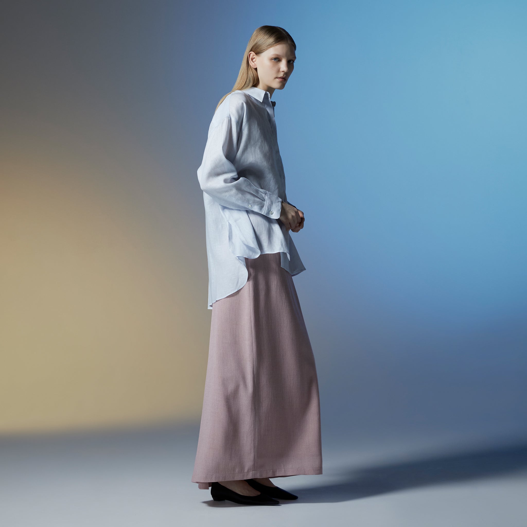 リフレクションロングスカート