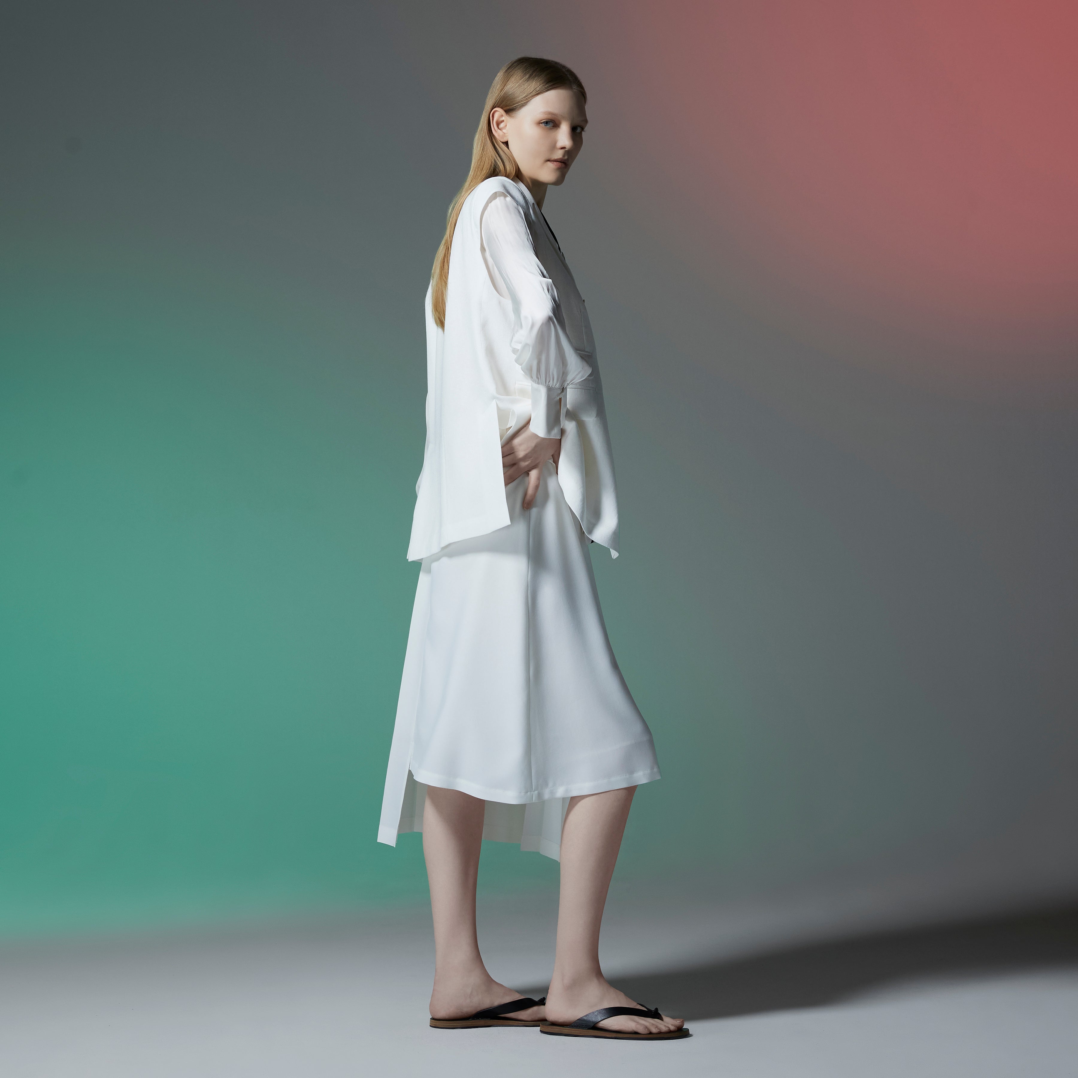 Theory 21ss アシンメトリーフレアスカート 360 シダー スカート ロング レディース マキシ フレア 【SPT