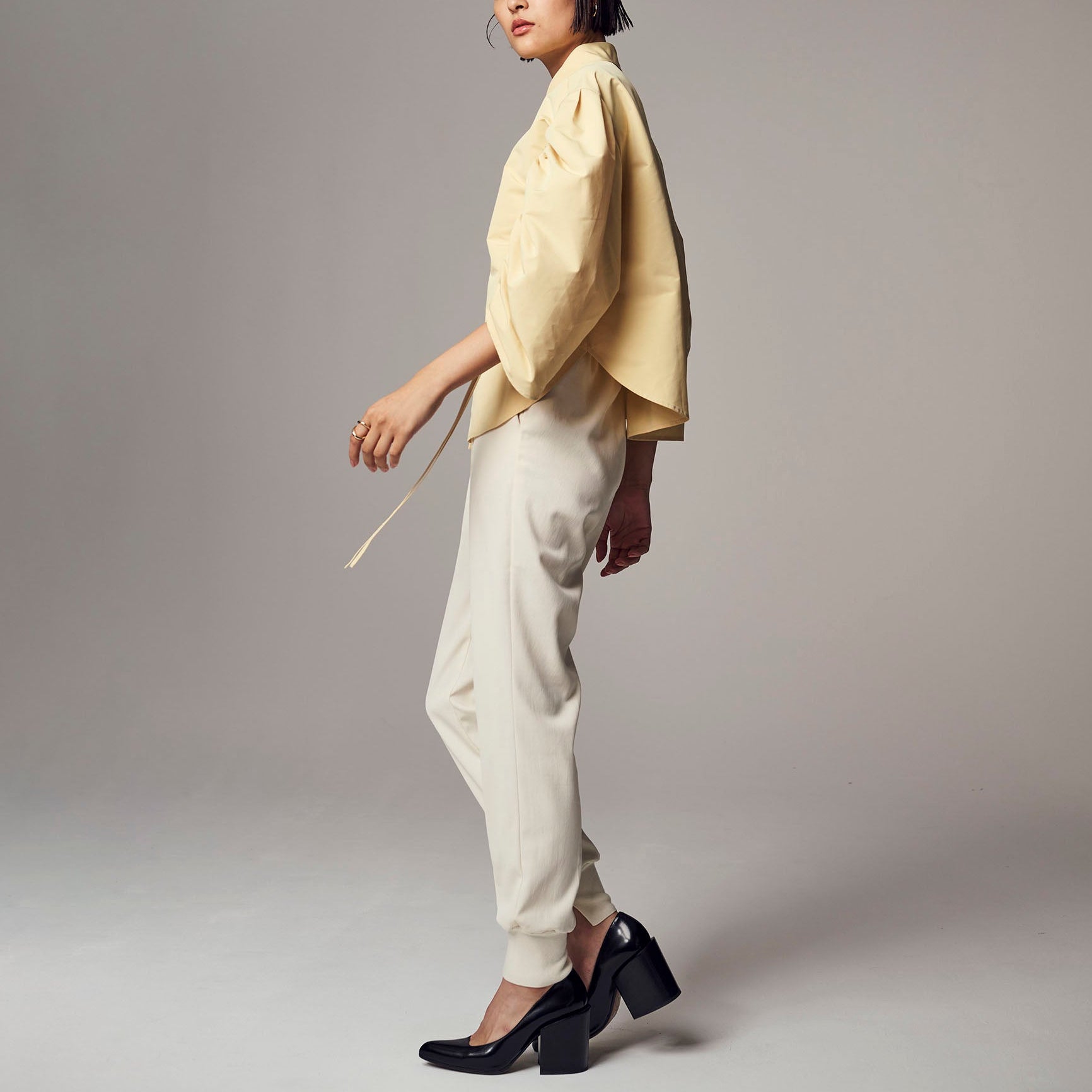 「エアバルーンブラウス」リッチタフタ