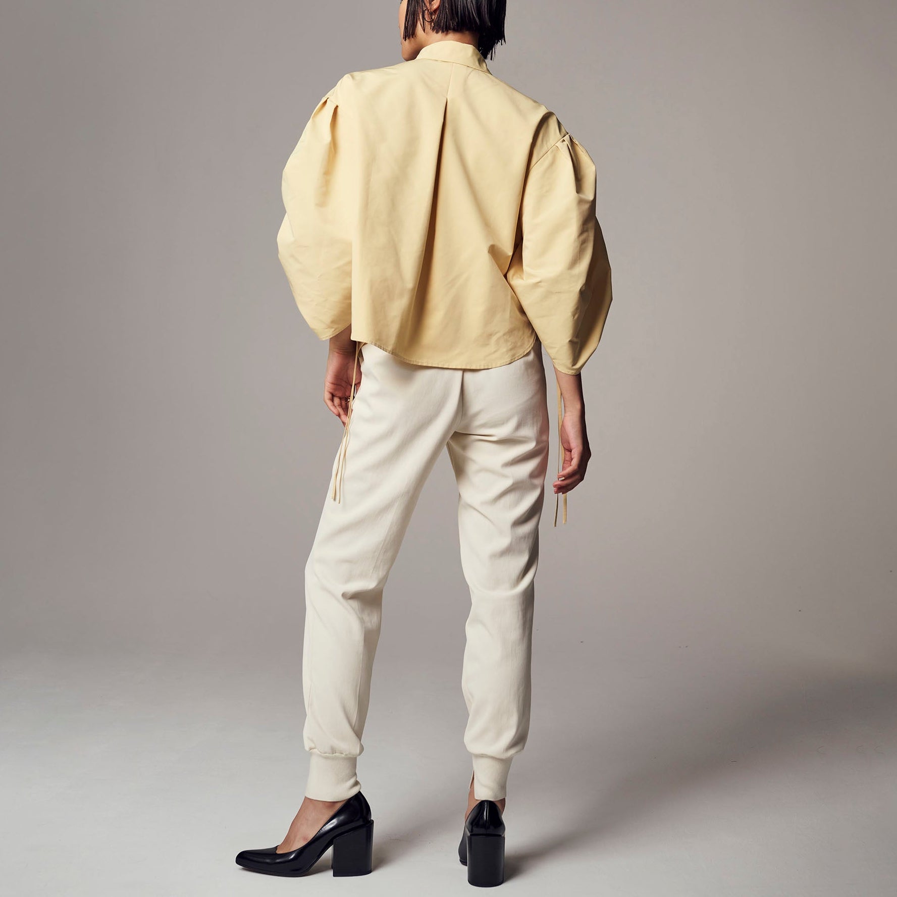 「エアバルーンブラウス」リッチタフタ