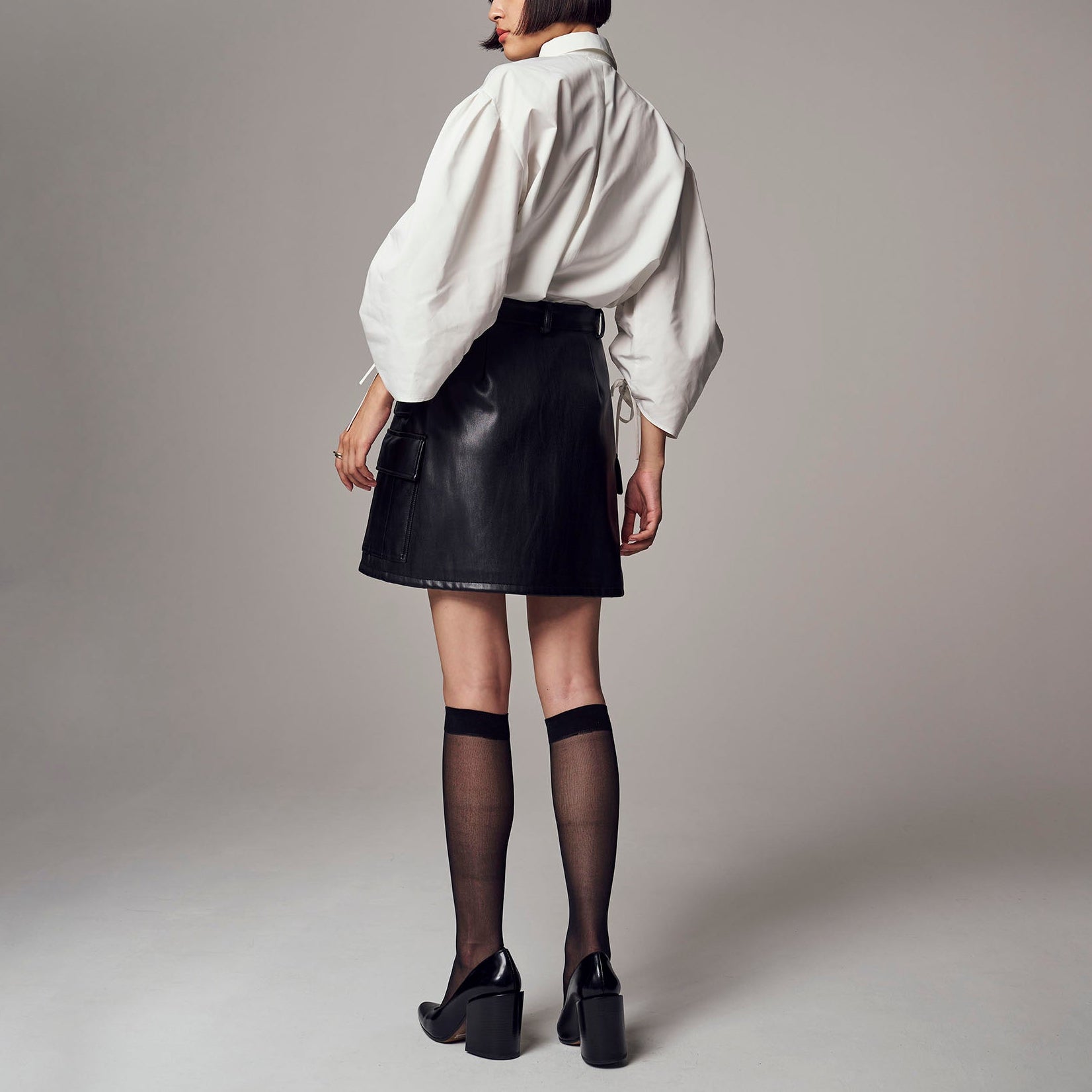 「エアバルーンブラウス」リッチタフタ