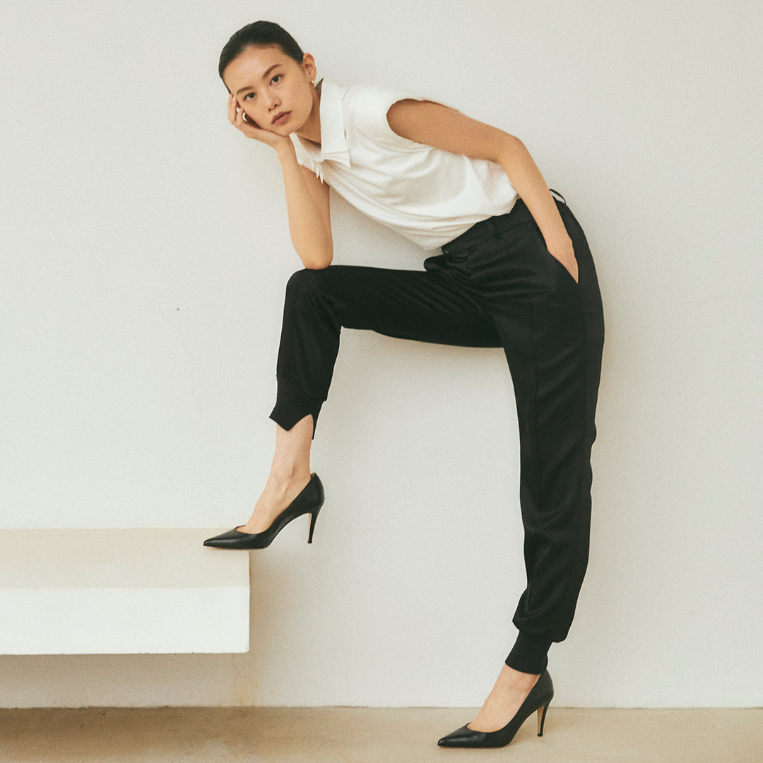 フェアウェイパンツ」ダブルサテンジョガー – TEECHI 